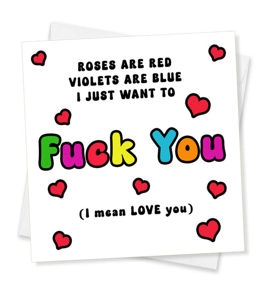 Valentine - Roses are Red, Valentine Card