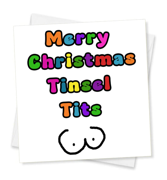 Merry Christmas Tinsel Tits, Christmas Card