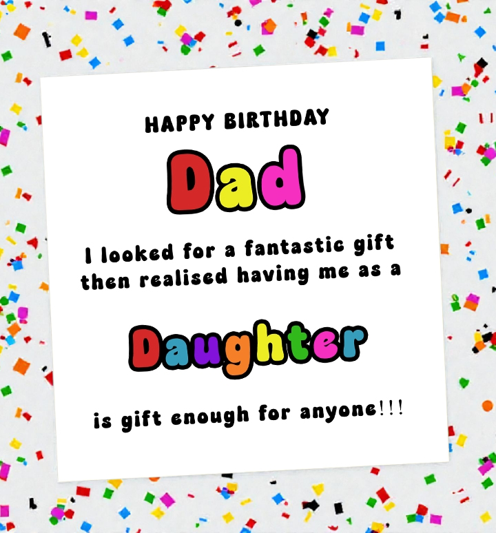 Happy Birthday Dad Birthday Card