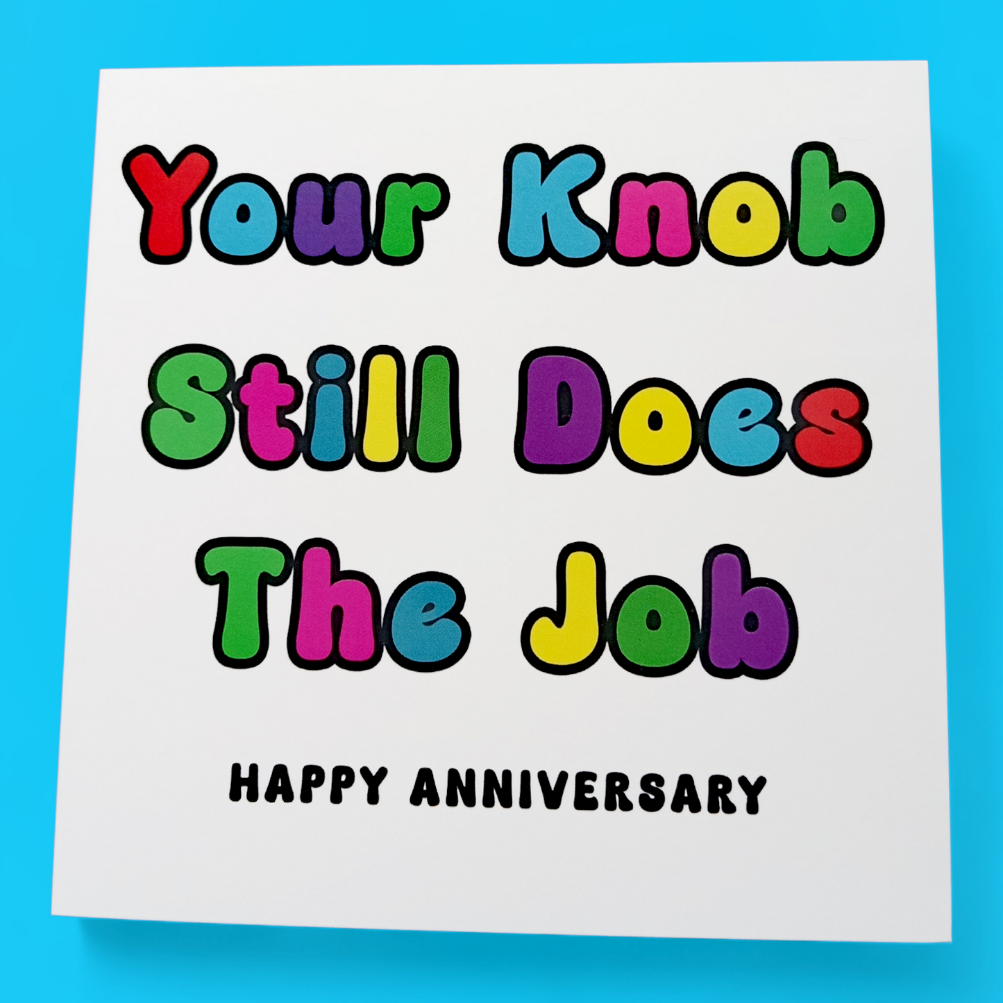 Your Knob Still Does The Job Happy Anniversary, Anniversary Card