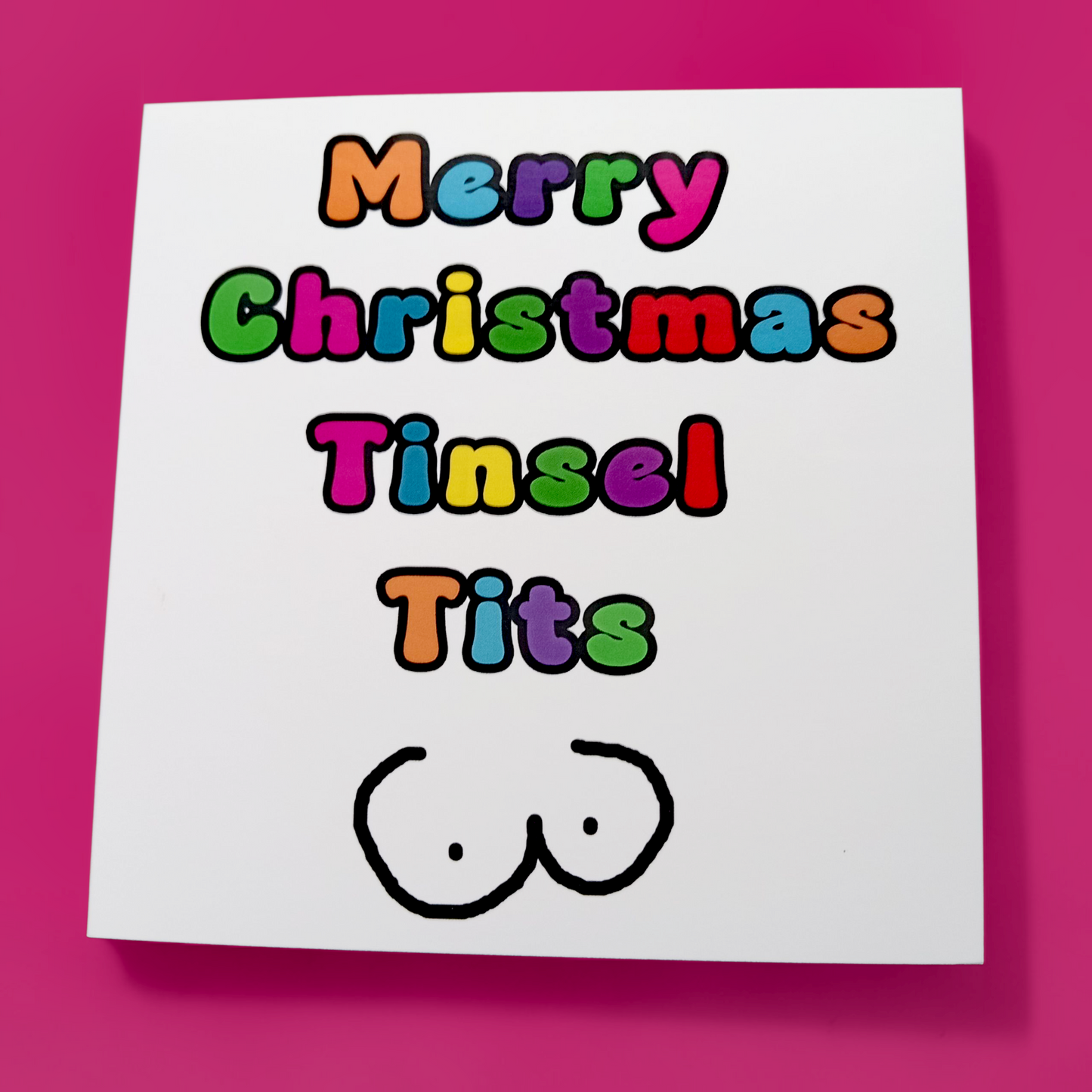 Merry Christmas Tinsel Tits, Christmas Card