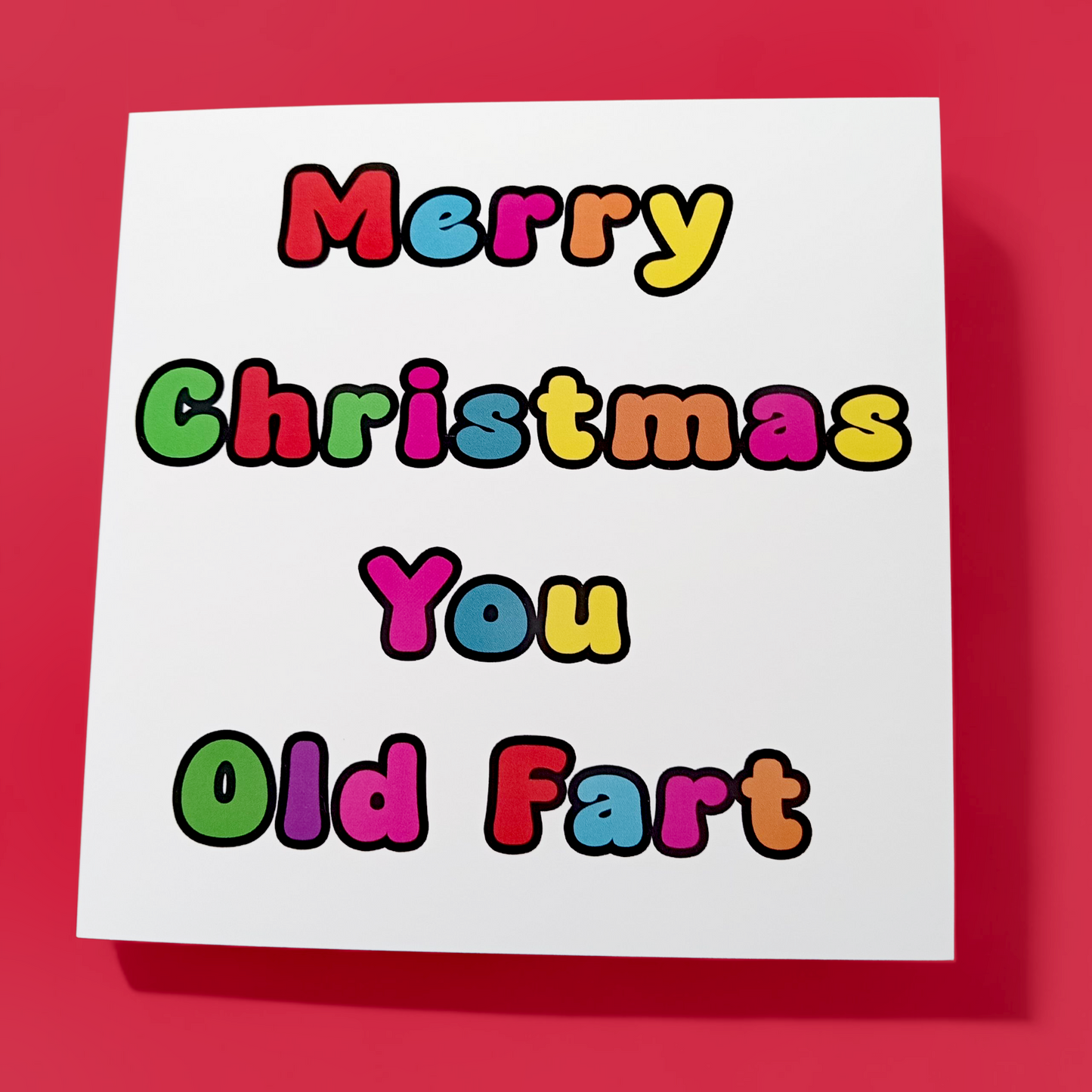 Merry Christmas You Old Fart, Christmas Card