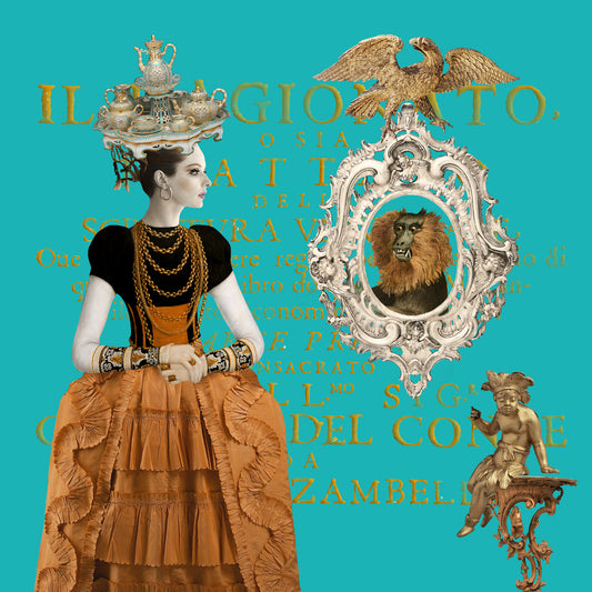 'Time For Tea' Art Greeting Card