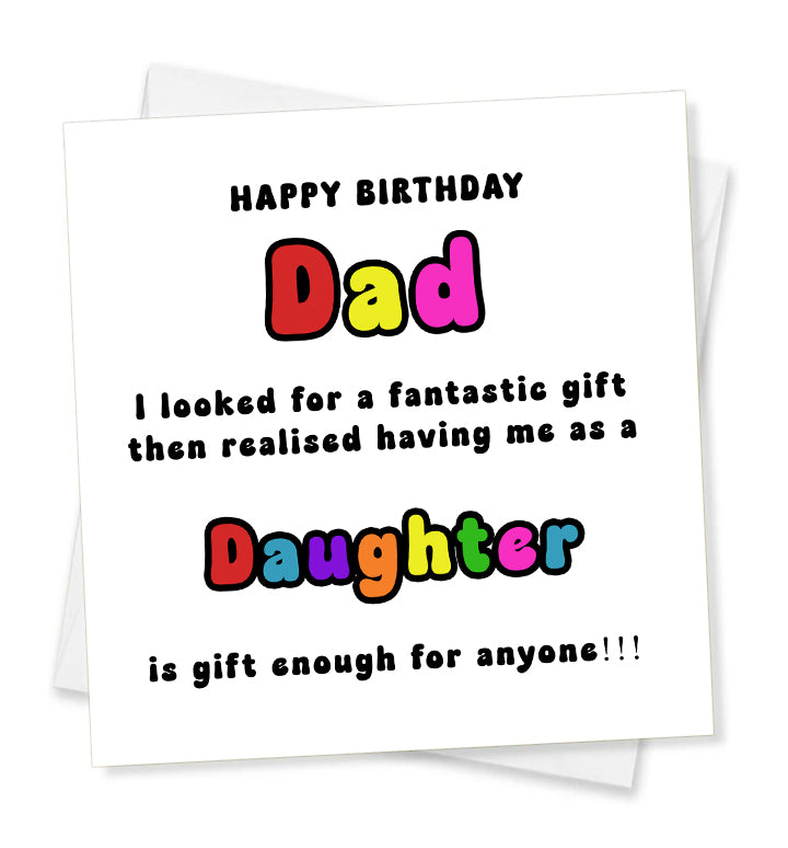 Happy Birthday Dad Birthday Card