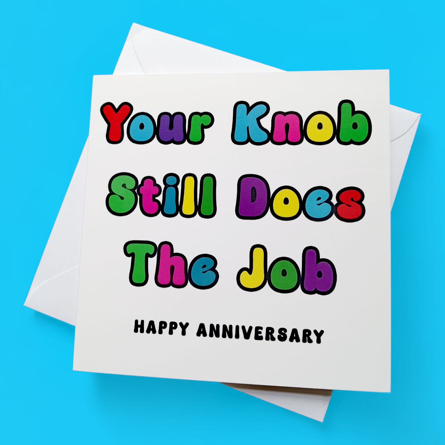 Your Knob Still Does The Job Happy Anniversary, Anniversary Card
