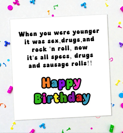 When You Were Younger Birthday Card