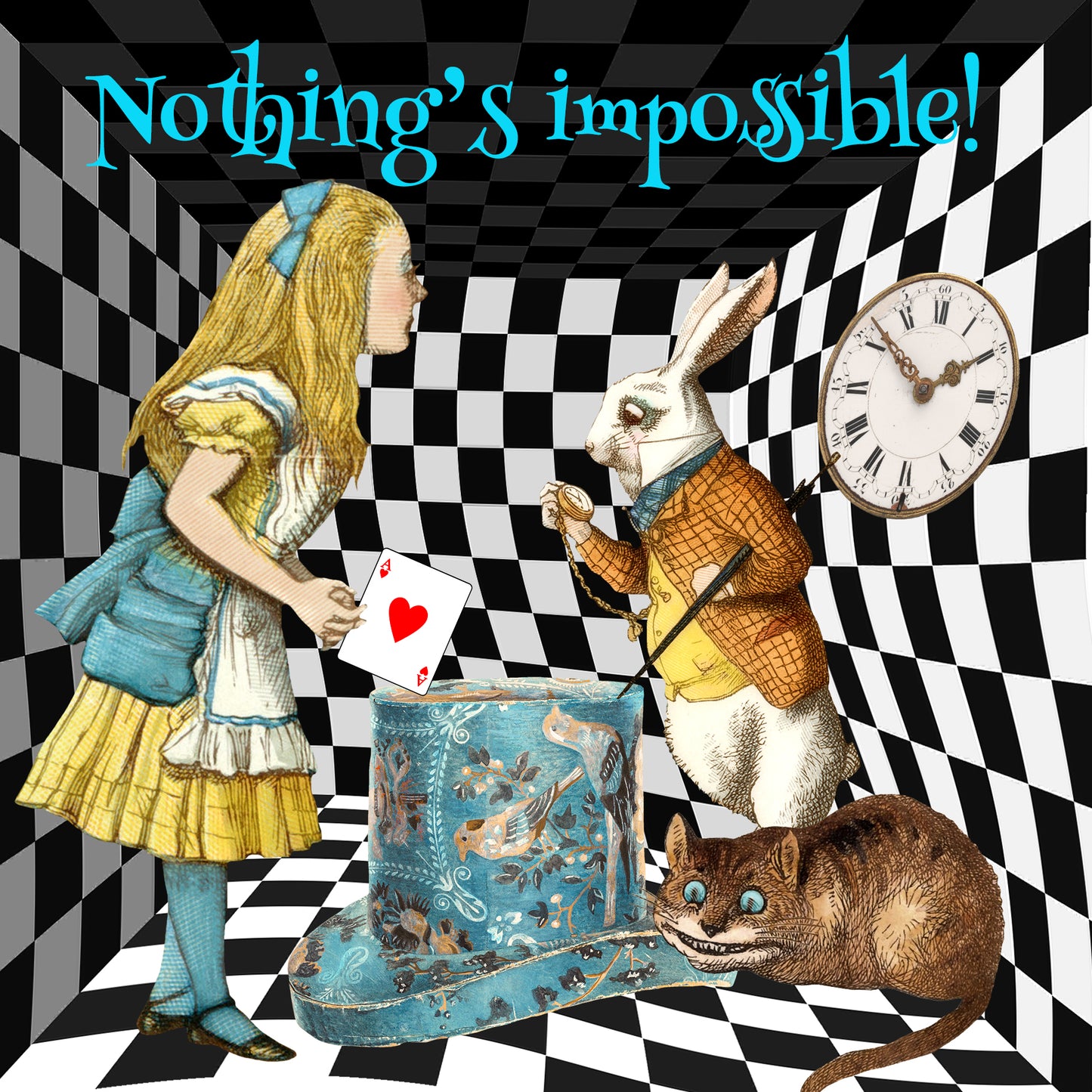 Alice In Wonderland 'Nothing's Impossible! Greeting Card