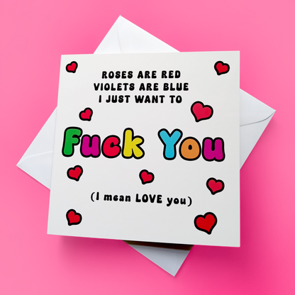 Valentine - Roses are Red, Valentine Card